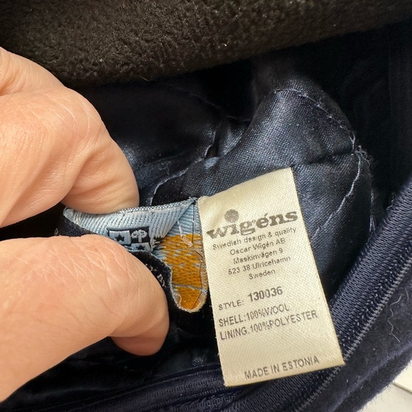 Classic Navy Blue Men's Hat by Wigens - Picture 5 of 6